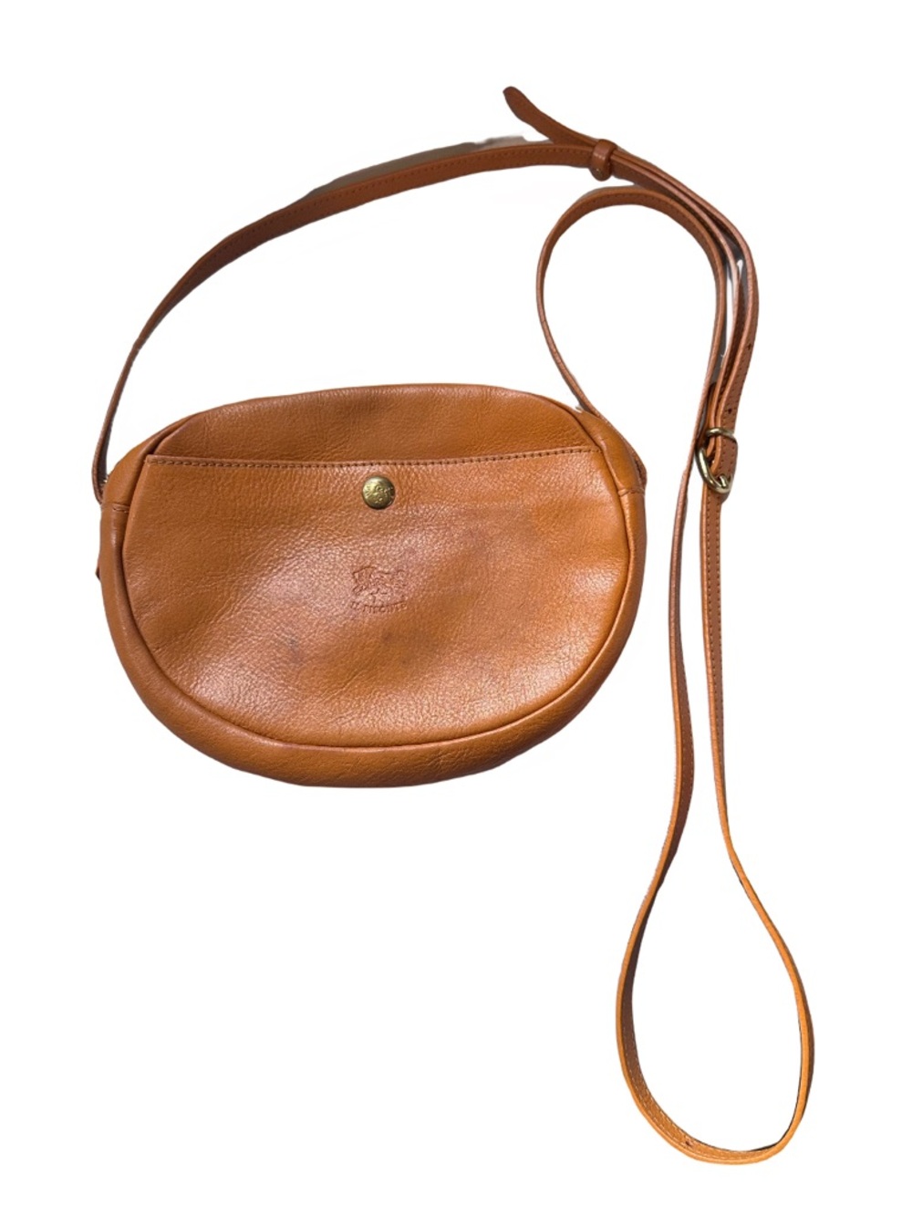 Il Bisonte Oval Crossbody Bag | Vegetable Tanned Cowhide | Made in Italy
